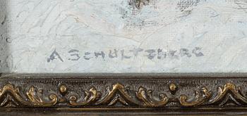 Anshelm Schultzberg, oil on canvas, signed.