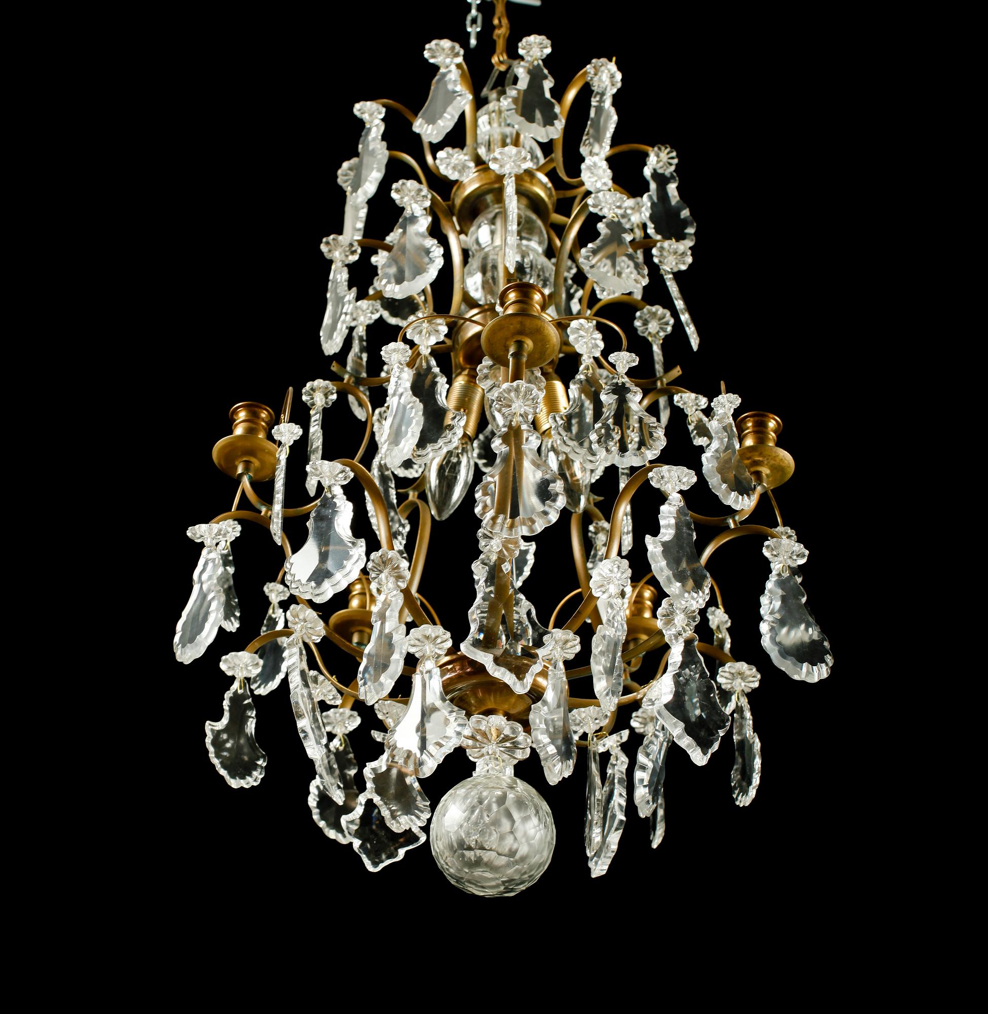 LJUSKRONA, barockstil, 1900-talets senare del. Höjd ca 80 cm.