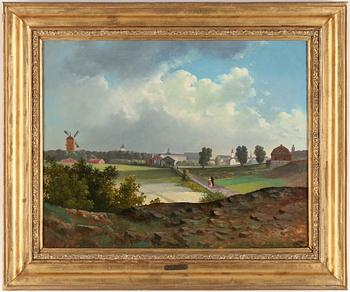 GUSTAF WILHELM PALM, olja på duk, Sverige, troligen 1850-1860s.