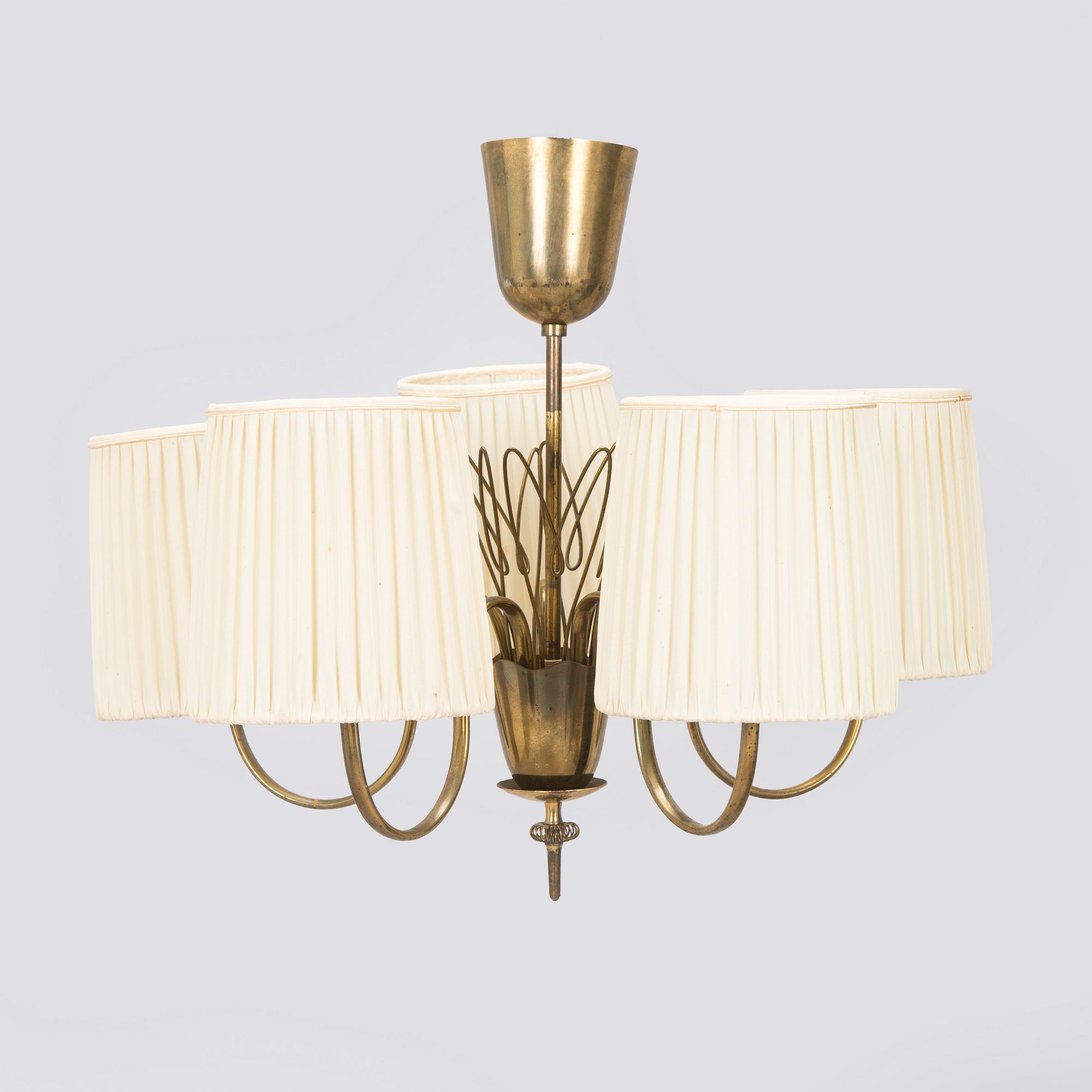 Paavo Tynell, A mid-20th century modell 9032 ceiling light for Taito, Finland.
