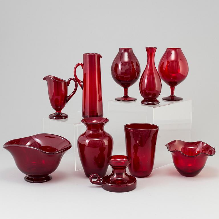 MONICA BRATT, bland annat, glas, 10 st Reijmyre.