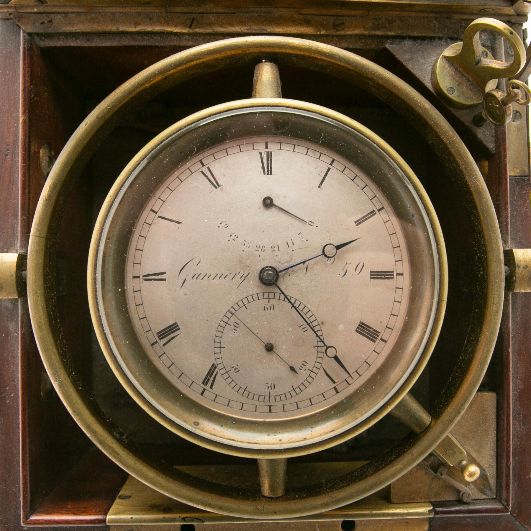 Marine chronometer, Gannery No. 59, second half of the 19th century.