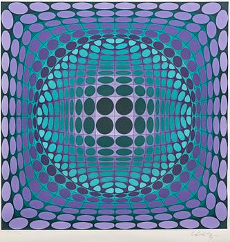 Victor Vasarely, serigraph signed and numbered EA XIV/XXV.