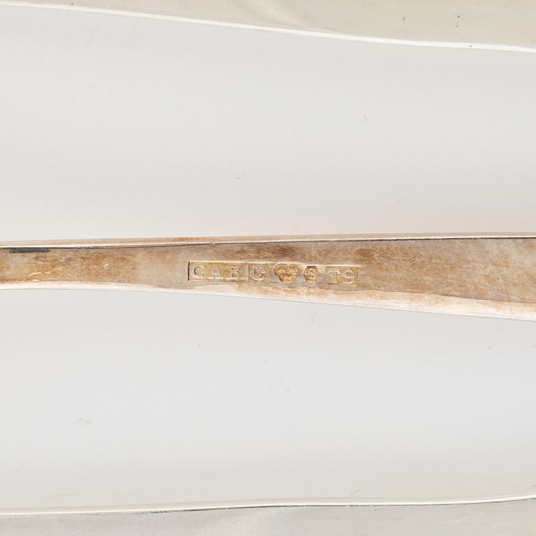 A 49-piece Swedish silver cutlery, bearing the mark of GAB. including Eskilstuna 1979.