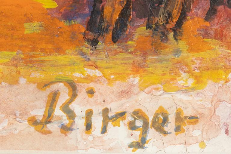 Birger Birger-Ericson, mixed media, signed.