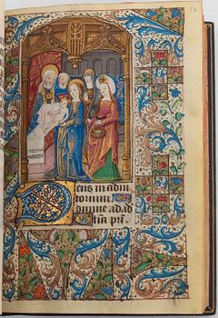 Book of Hours, in Latin and French, illuminated manuscript on vellum
[France (probably Rouen), c. 1470].