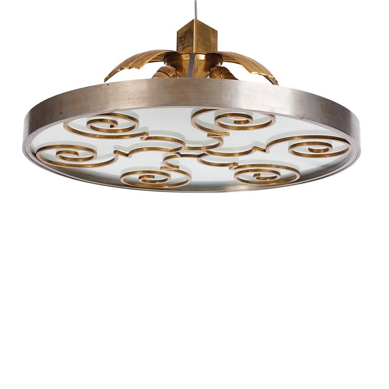 Lars Holmström, a Swedish Grace ceiling lamp, Arvika 1920s-1930s.