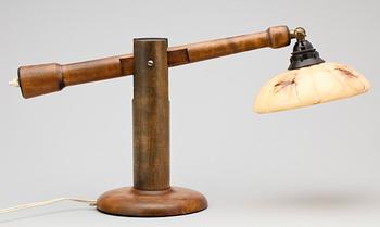 BORDSLAMPA, art deco, 1940-tal.