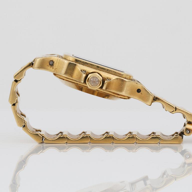 DAMARMBANDSUR, guld 18K, diamanter, Must de Cartier, automatic. Tot ca 96 gram.
