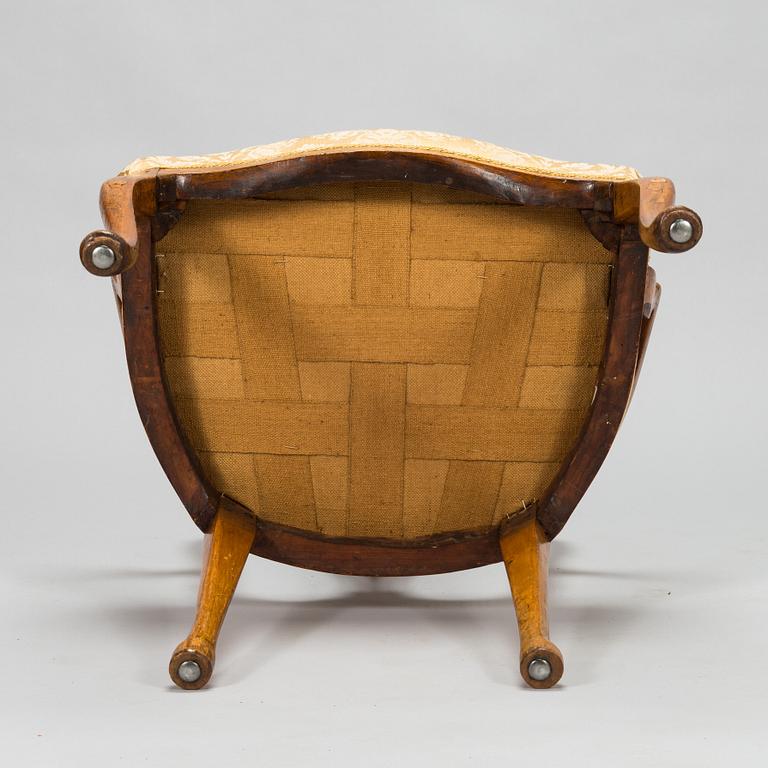 A Dutch 18th-century open armchair.