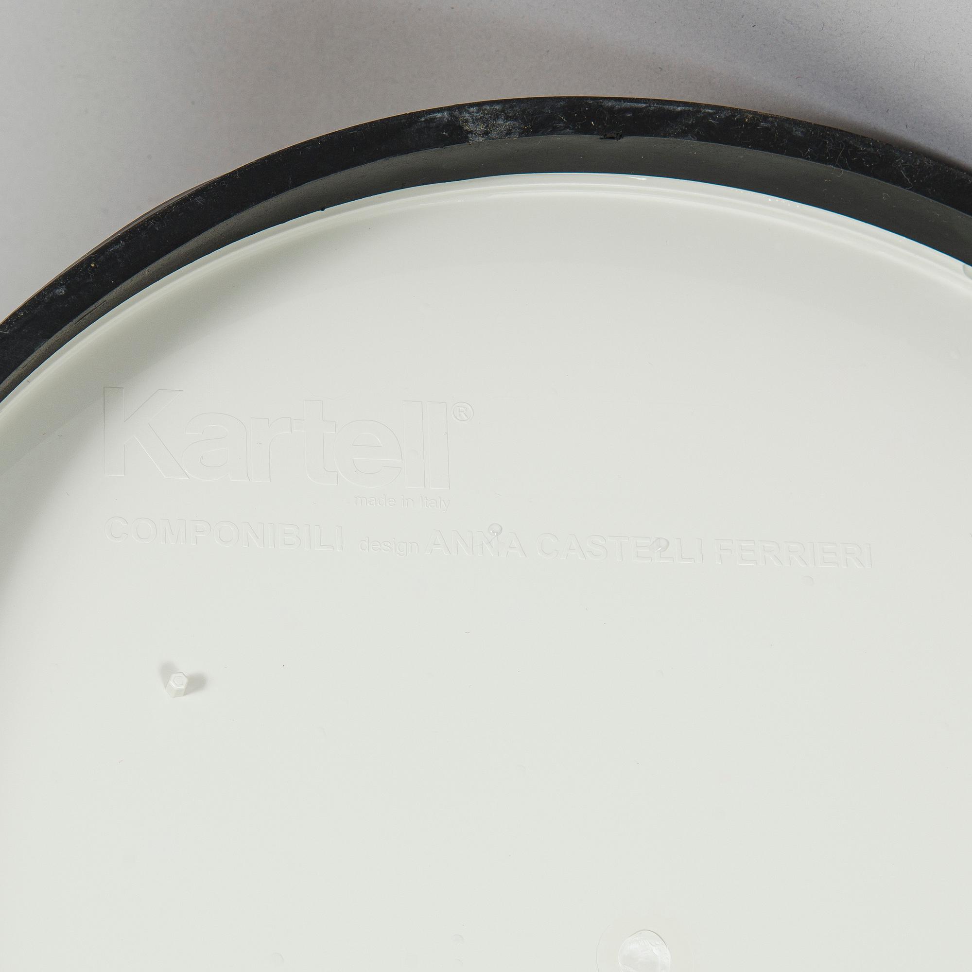 Anna Castelli Ferrieri, hurtsar, ett par, "Componibili 4", Kartell.