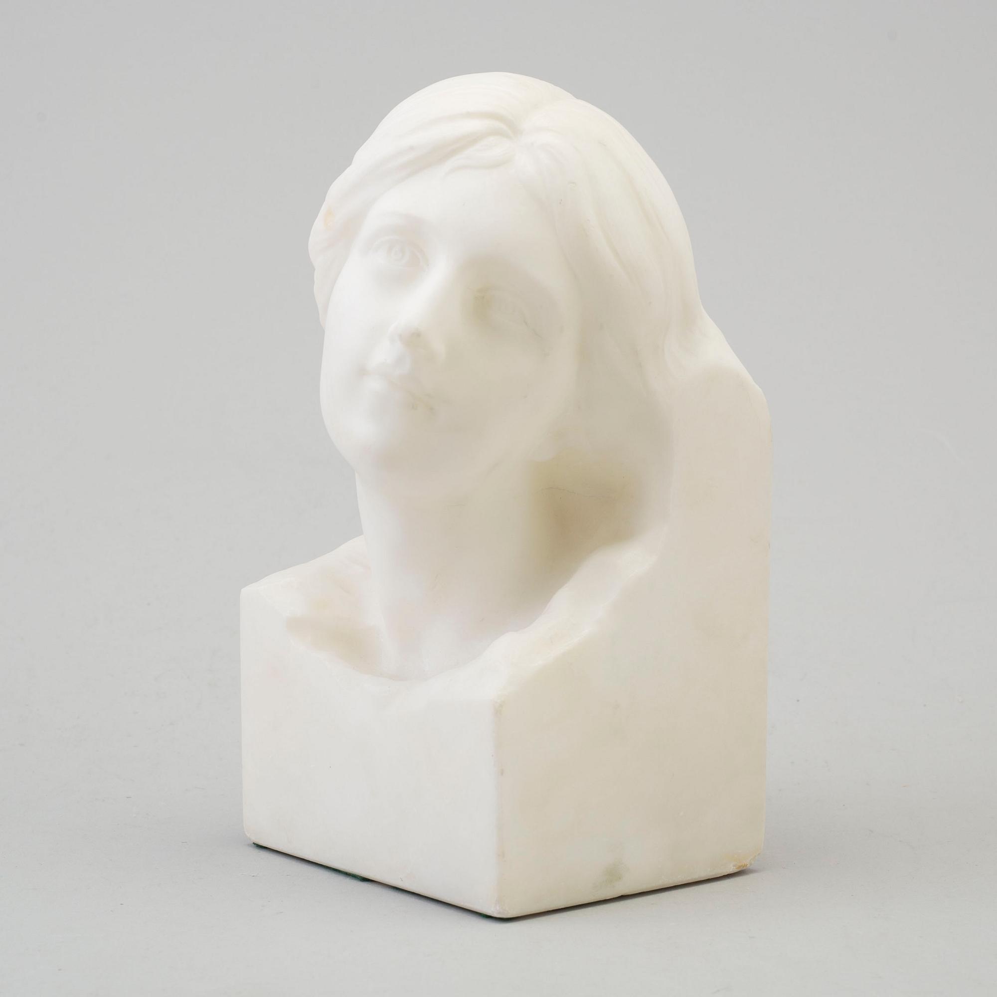 OKÄND KONSTNÄR, skulptur, marmor, tidigt 1900-tal.