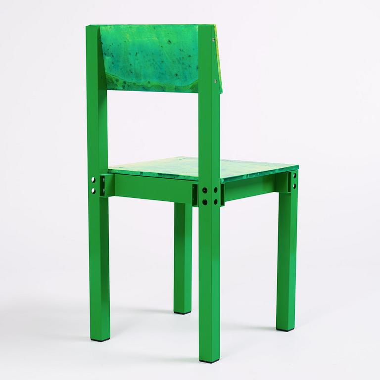 Fredrik Paulsen, stol, unik, "Chair One Open Air, Swamp Thing", JOY, 2024.