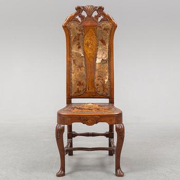 A late Baroque Dutch/English chair, 18th ct.