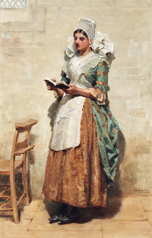 Ralph Hedley, Reading woman.