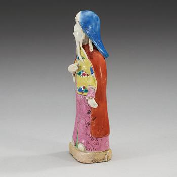 FIGURIN, kompaniporslin. Qing dynastin, 1700-tal.
