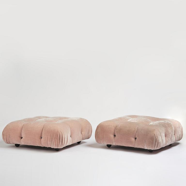 Mario Bellini, a pair of "Camaleonda" ottomans, B&B Italia, Italy, post 1970.