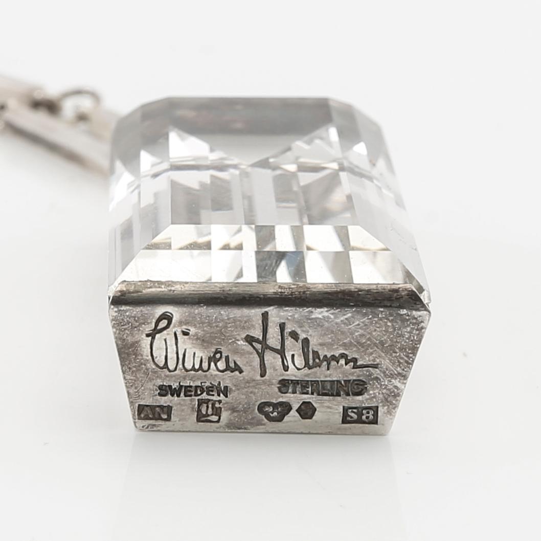 Wiwen Nilsson, collier sterlingsilver och bergkristall Lund 1944.