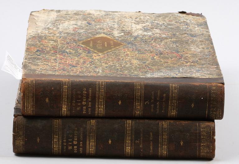 BÖCKER, 2 st. von Schliebens Atlas von Europa nebest den Kloien. Leipzig 1828.