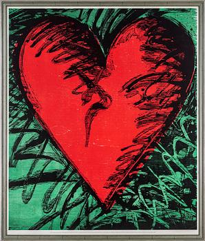 JIM DINE, exhibition poster, signed and dated in the print, published by MoMA, New York, 1999. Pace Editions.