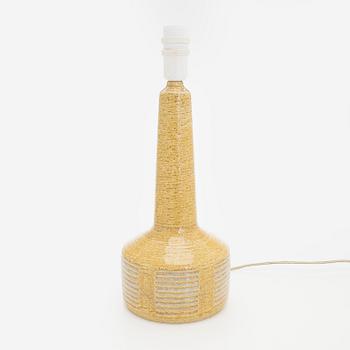 A stoneware table lamp, signed Palshus Danmark.