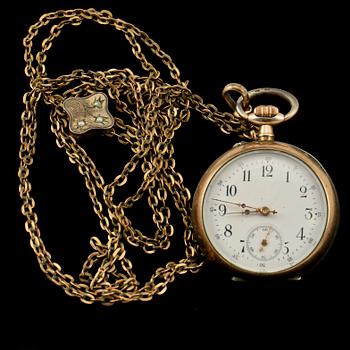 FICKUR, delvis silver, 1900-tal.