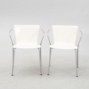 Vico Magistretti, a set of seven 'Vico Duo' chairs, Fritz Hansen, Denmark, dated 2000.