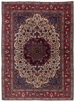 417. A semi-antique Isfahan carpet, Central Iran, c. 432 x 319 cm.