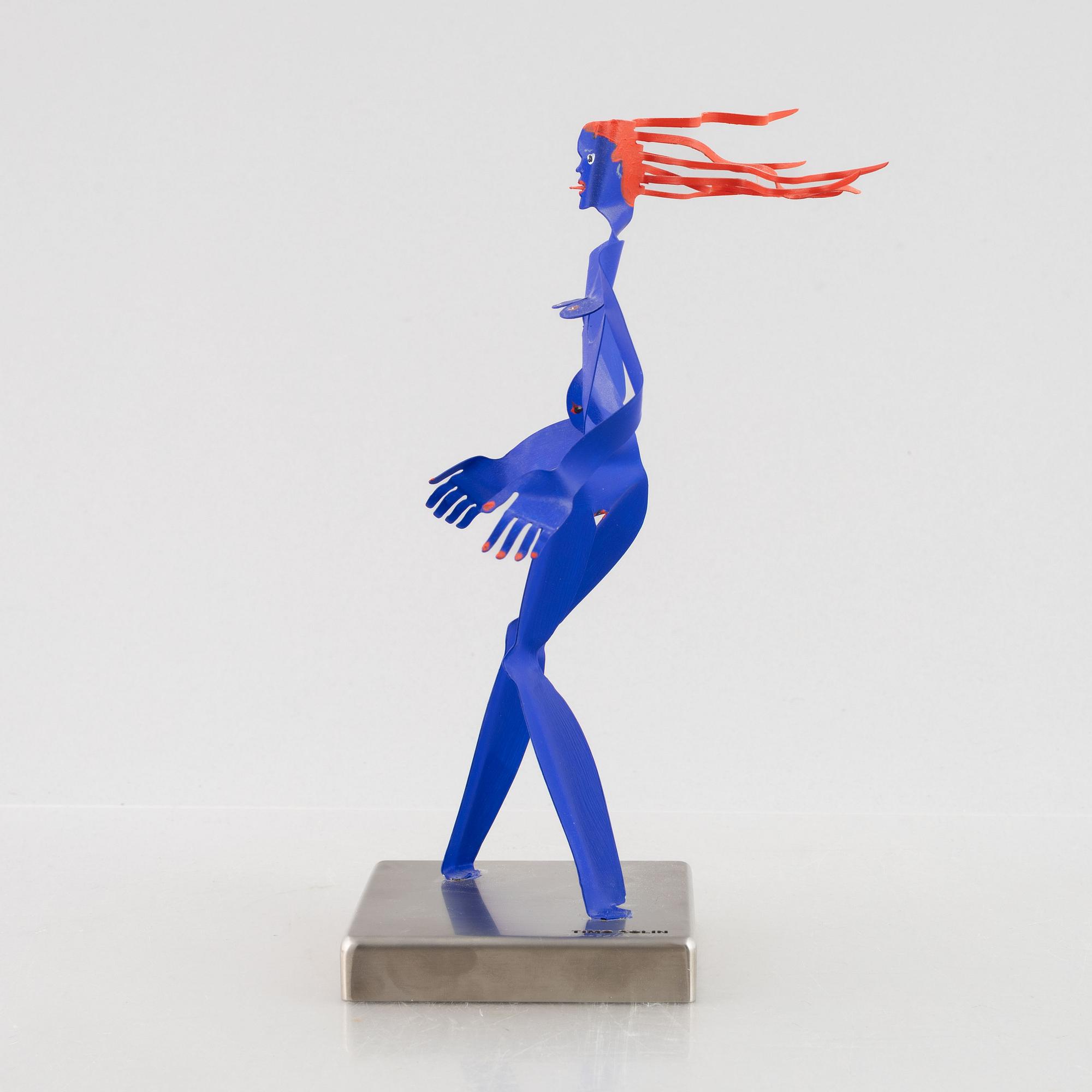 Timo Solin, Blå kvinna med rött hår.