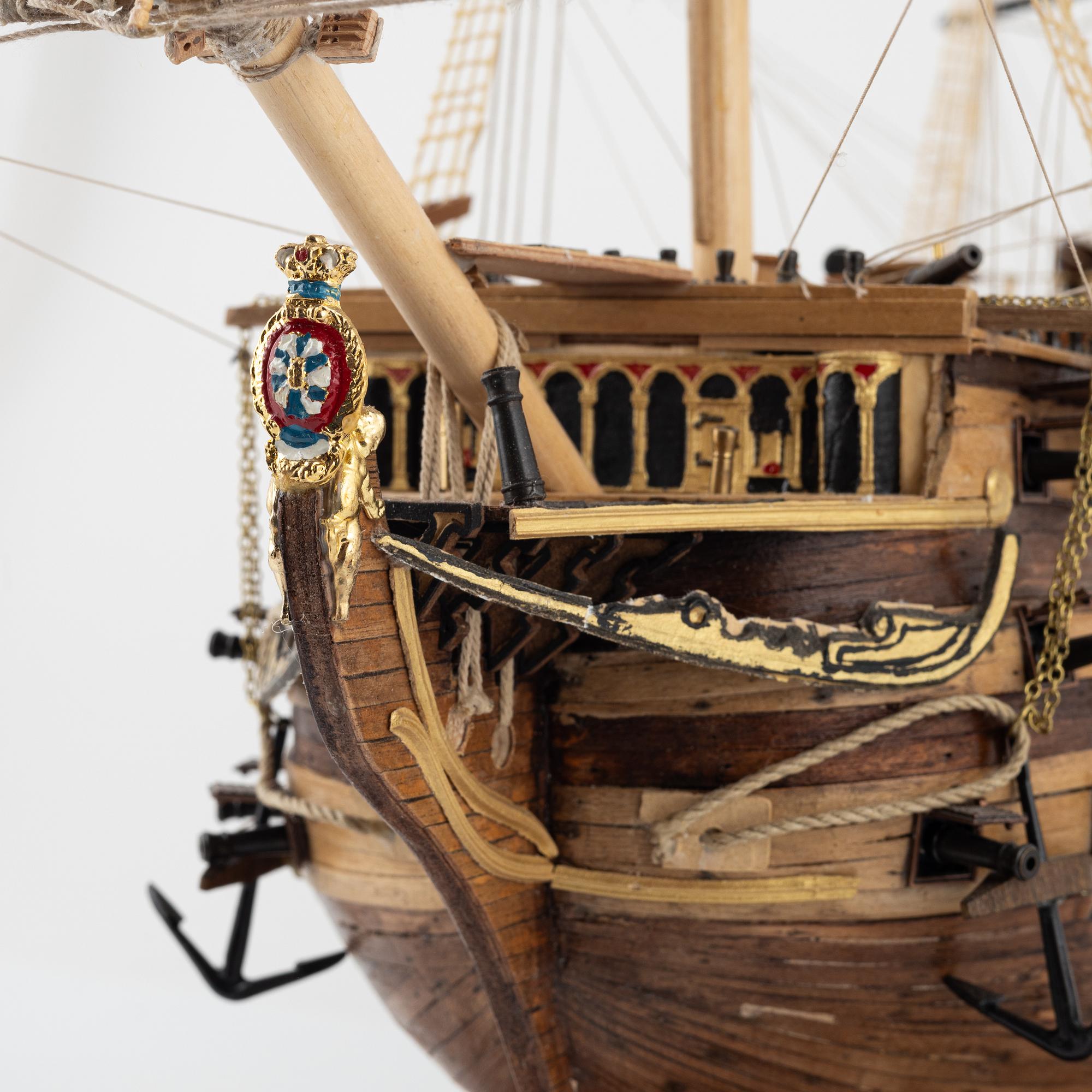 Model ship, the battleship 'Victory', 2010.