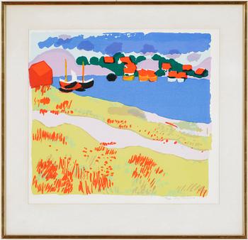 Inge Schiöler · INGE SCHIÖLER, färgseriegrafi, signerad och numrerad 34/195