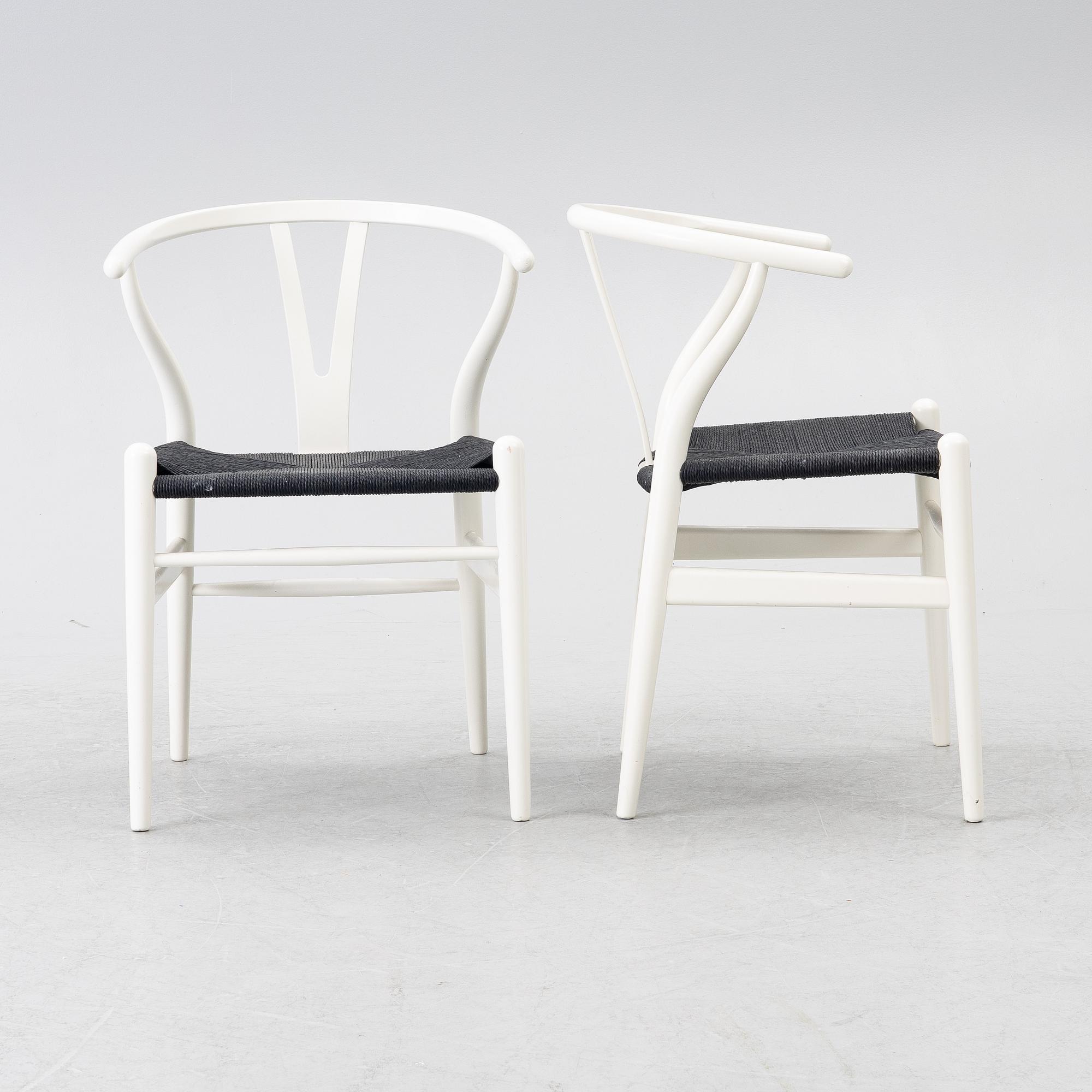 Hans J. Wegner, chairs, 6 pcs, model CH24, "The Wishbone Chair," Carl Hansen & Son, Denmark.