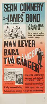 Filmaffischer, 4 st, James Bond.