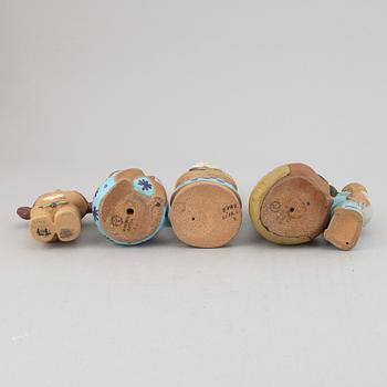 Lisa Larson, a set of five stoneware figurines from Gustavsberg.