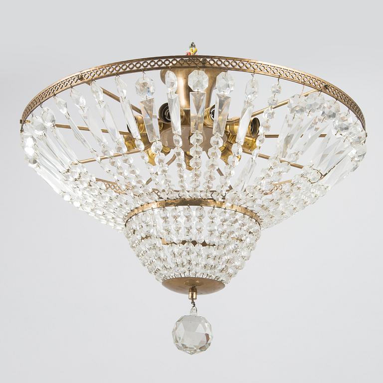 Chandelier, later half of the 20th century.