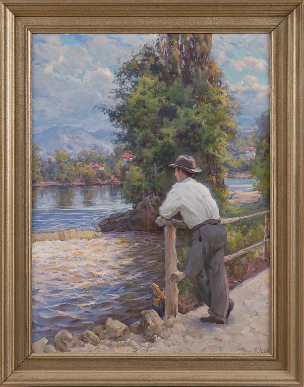 VASILI LEVI, NÄKYMÄ YLI KOSKEN.