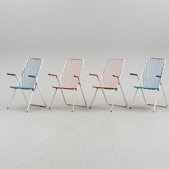 TRÄDGÅRDSBORD SAMT 4 STOLAR, troligen 1950-tal.