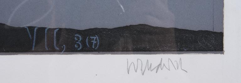 PAUL WUNDERLICH, färglitografi, sign o numr 108/125.