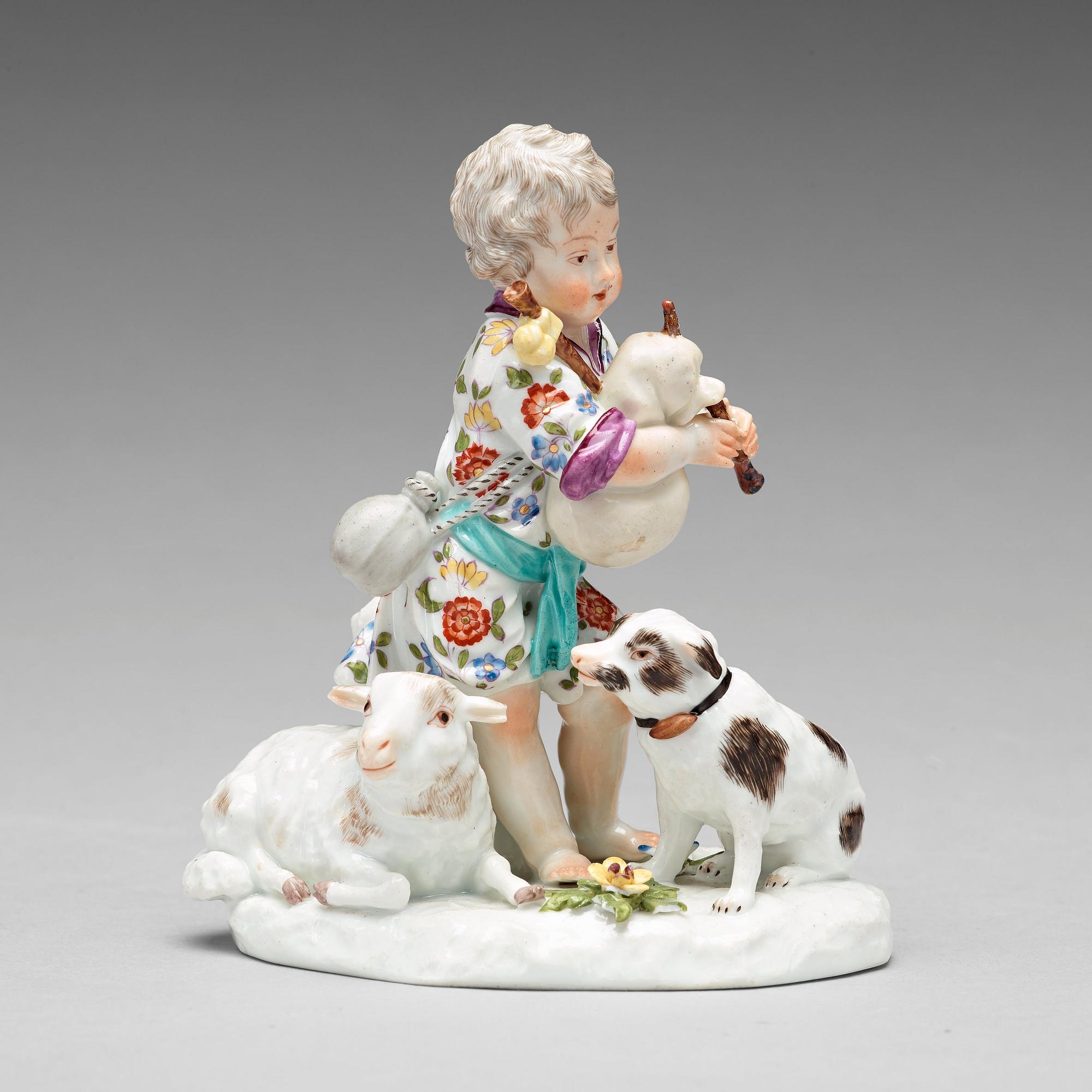 FIGURIN, porslin. Frankenthal, Tyskland, 1700-tal.