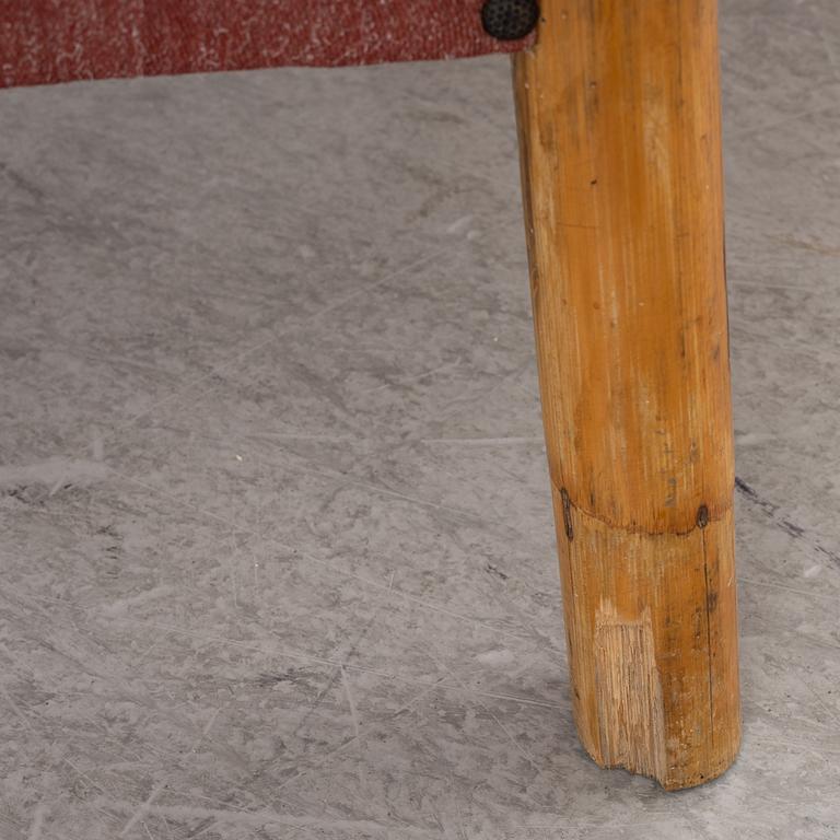 Armchairs, a pair, 1930s-40s.