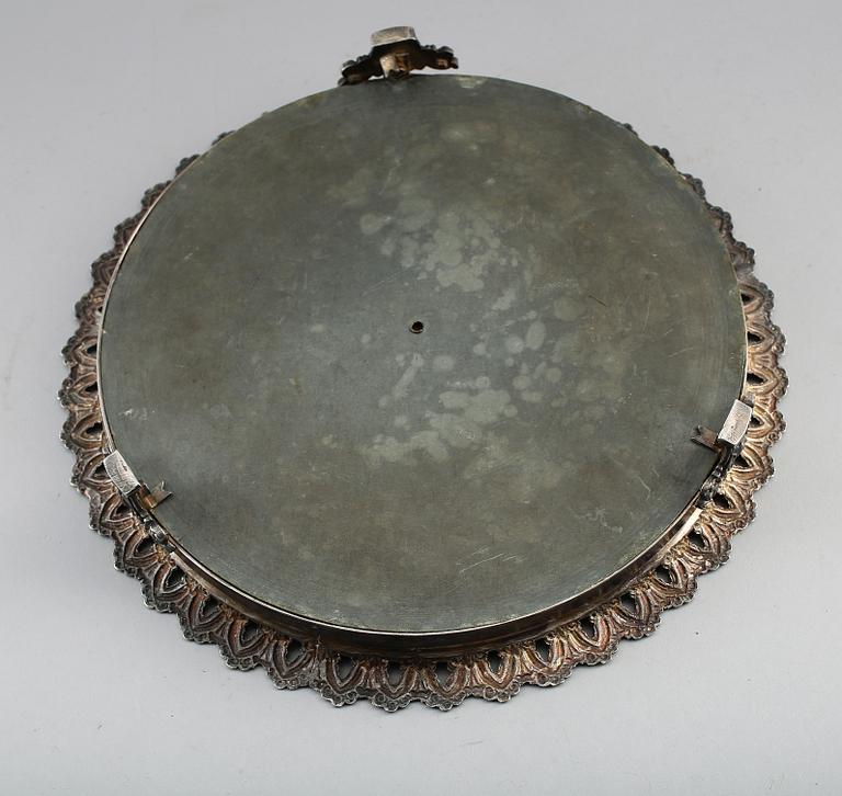 SPEGELPLATEAU, nysilver, empire, 1800-talets andra hälft.