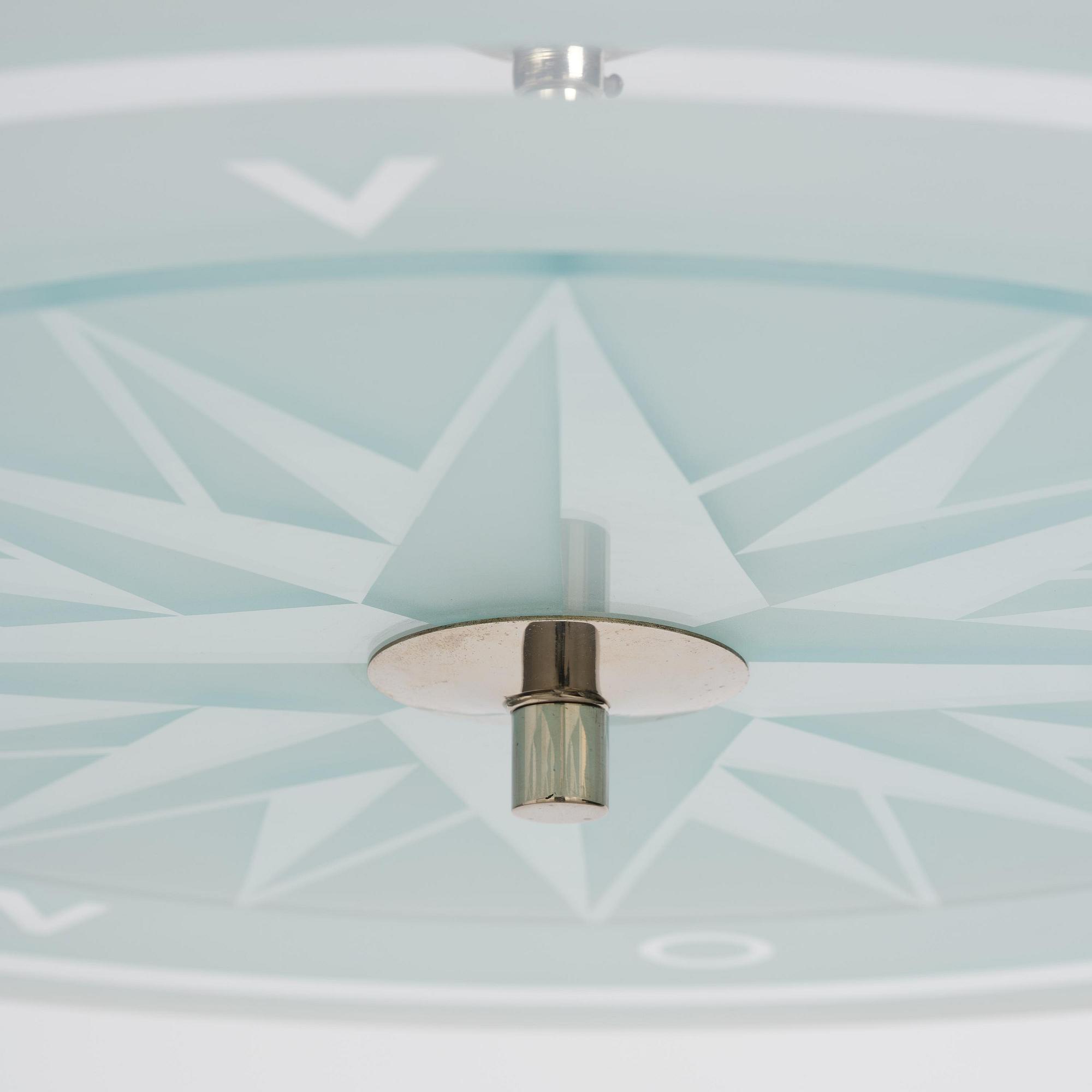 Simon Gate, a ceiling lamp model GD 652, Orrefors, 1930s.