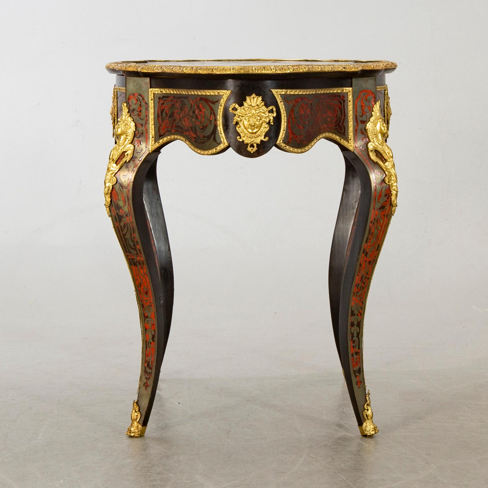 A French Louis XV style Boulle Inlay Writing Desk.