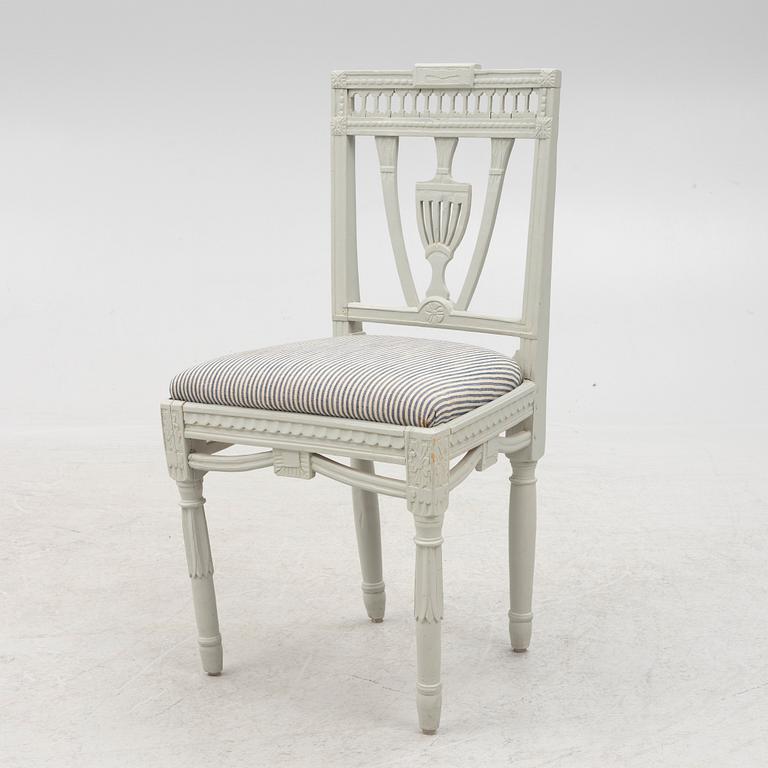 A set of seven chairs, including Lindome, circa 1800 and 19th Century.