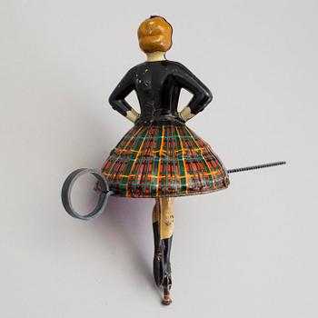 A tinplate Gebrüder Einfalt ballerina no 244, Germany, 1920s.