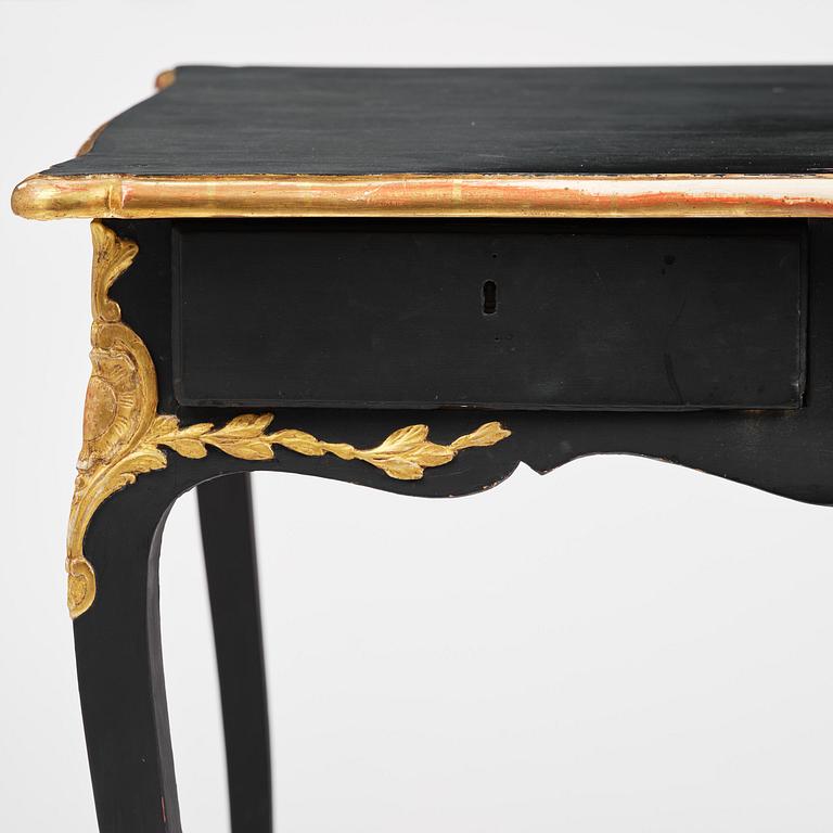 A Swedish rococo desk by C. W. Hein (master in Stockholm 1755-83).