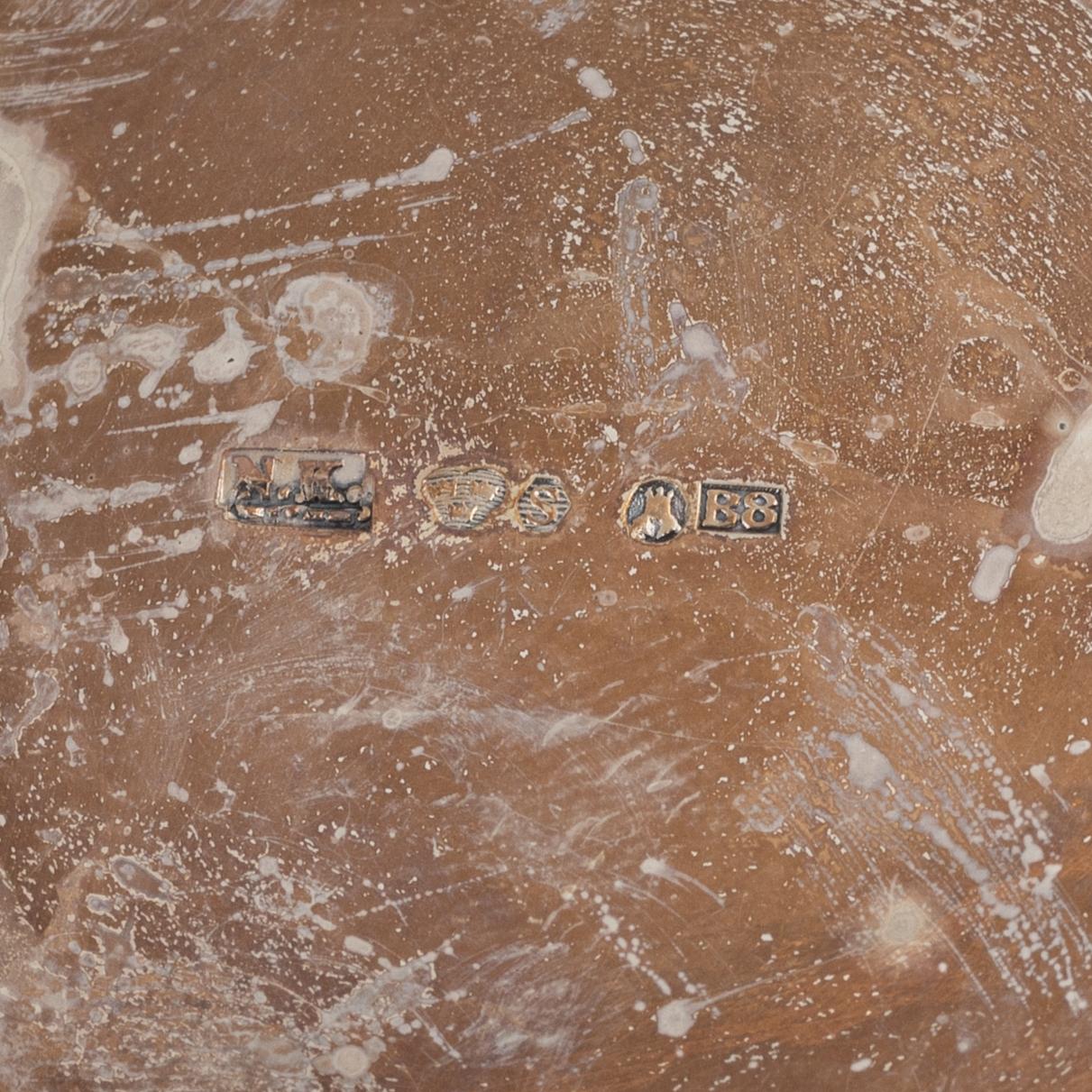 A Swedish silver Bowl, Dish, Beaker and Lided Box.