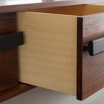 A mirror with a chest of drawer from Ateljé Glas & Trä, mid 20th century.