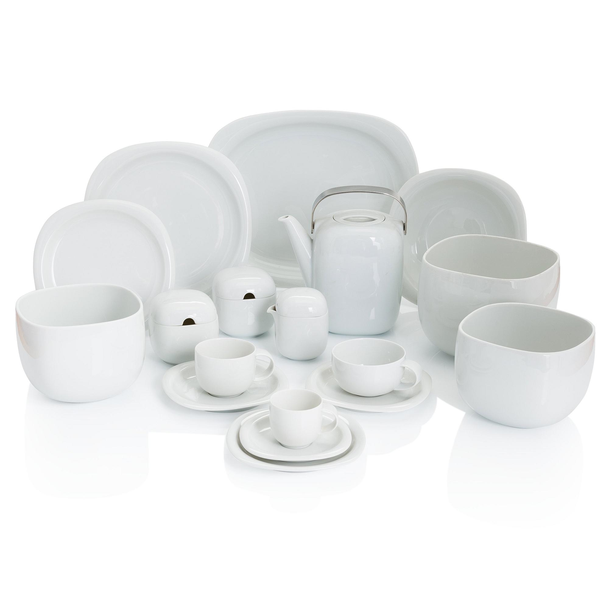 Timo Sarpaneva, A 74-piece 'Suomi' tableware set in porcelain, Rosenthal Studio-linie, 1980s. Design year 1976.