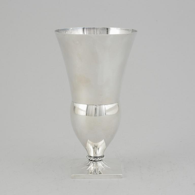 Just Andersen, a silver vase, GAB, Stockholm 1929.